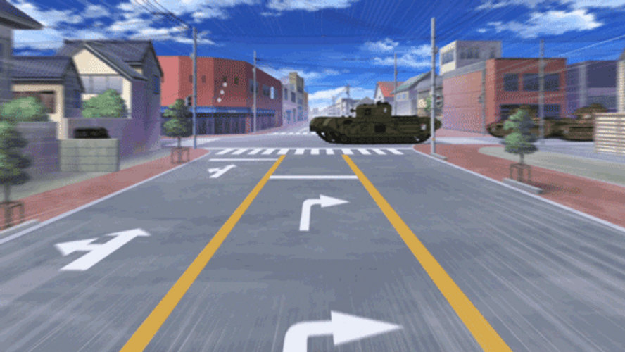Tank Drifting And Attacking GIF