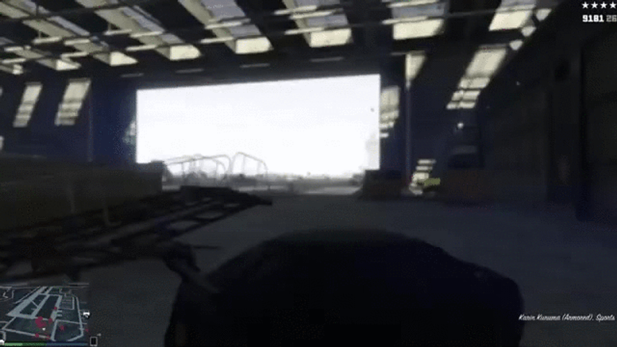 Tank Hitting Car GIF