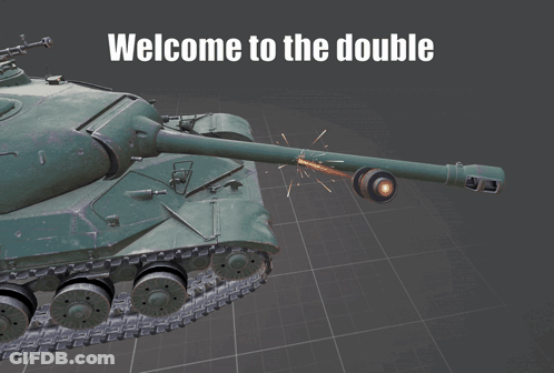 Tank Saying Welcome To The Double GIF
