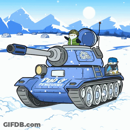 Tank With Bud Light Penguins GIF