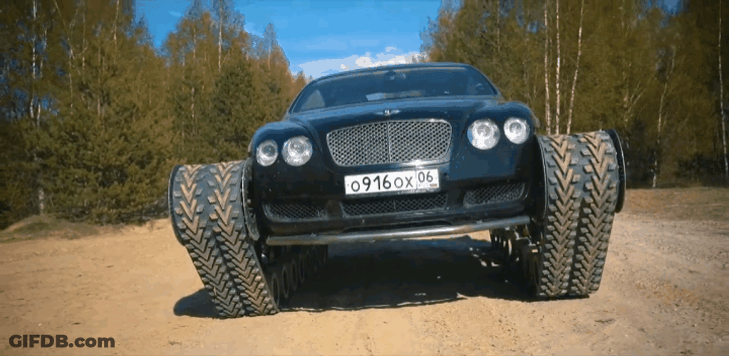 Tanker Wheeled Bentley GIF