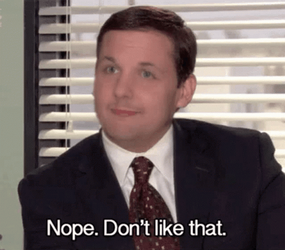 Tanner Shaking Head Nope Dont Like That GIF