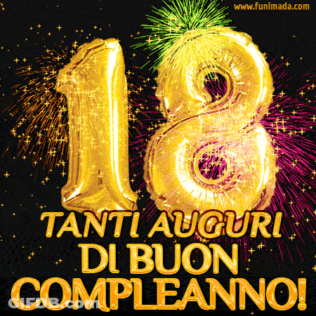 Tanti Auguri Di Buon Compleanno With Fireworks GIF