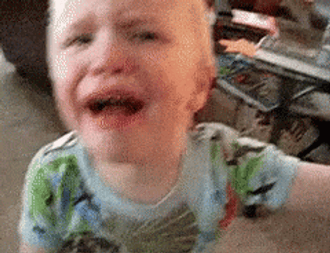 Tantrum Annoyed Crying Boy GIF