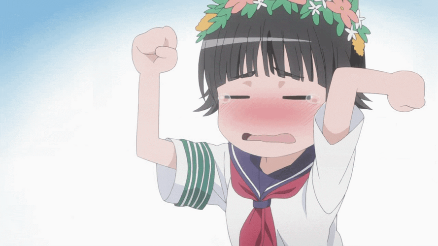 Tantrum Crying Anime Girl Kazari Uiharu GIF