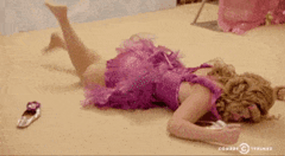 Tantrum Teenage Girl Crying On Floor GIF
