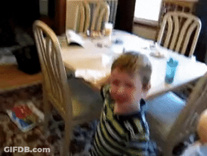 Tantrum Upset Crying Baby Knees Jump GIF