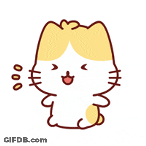 Tantrum Upset Crying Cute Cat Cartoon GIF