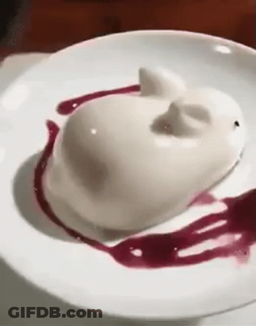 Tapping White Rabbit Jelly Design GIF