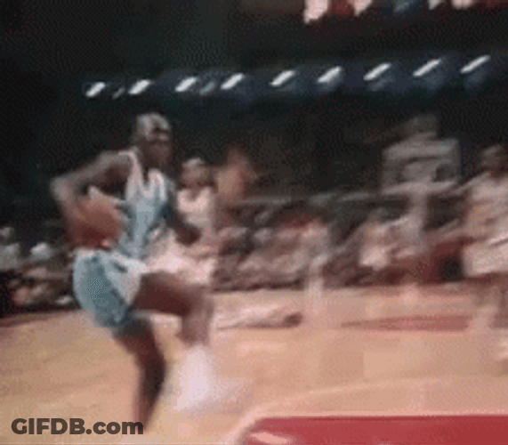 Tar Heels Basketball Player Dunk GIF