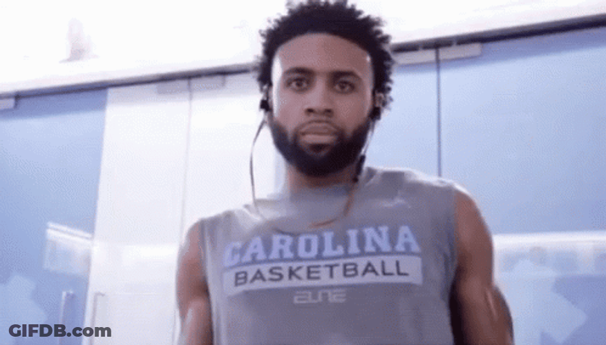 Tar Heels Player Shaking Shoulder GIF