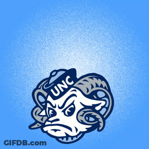 Tarheels Poster With Ram Head GIF