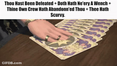 Tarot Cards Thou Hast Been Defeated GIF