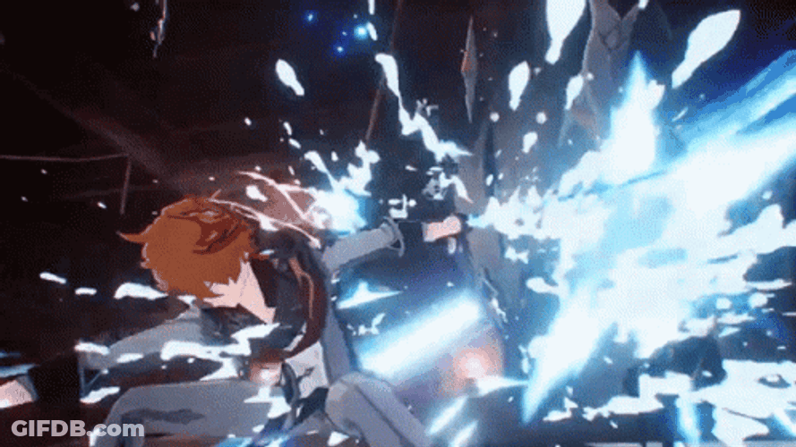 Tartaglia Childe Attacking Genshin Impact GIF