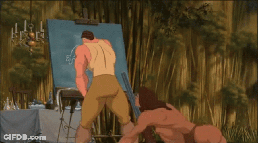 Tarzan Clayton Gorilla Teach Human Speech GIF