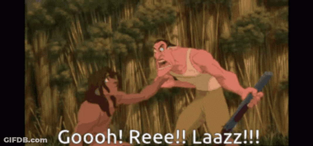 Tarzan Clayton Gorillas Funny Meme GIF
