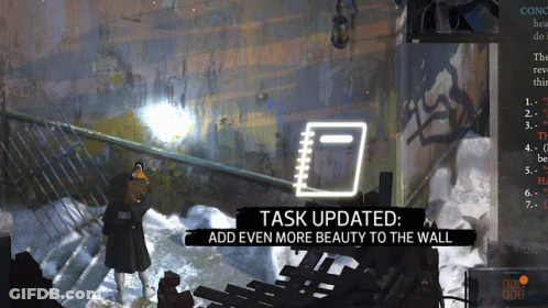 Task Updated Add Even More Beauty To The Wall GIF