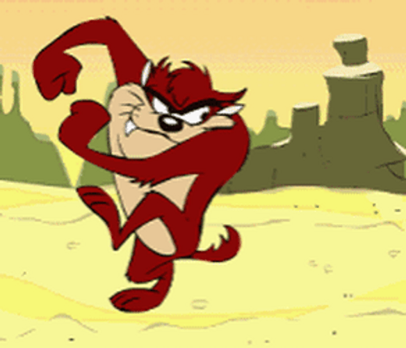 Tasmanian Devil Forming Tornado GIF