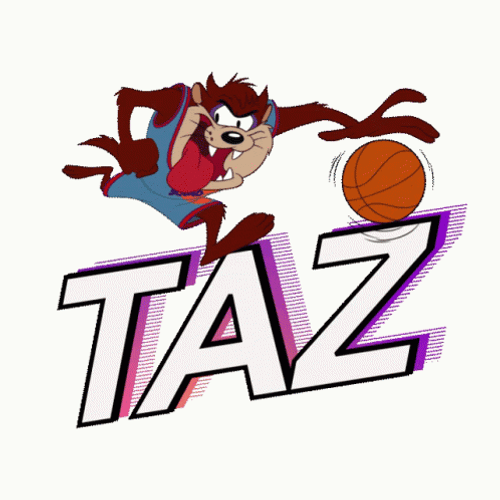 Tasmanian Devil Holding A Ball GIF