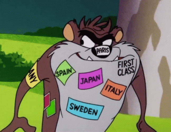 Tasmanian Devil Stickers On Body GIF