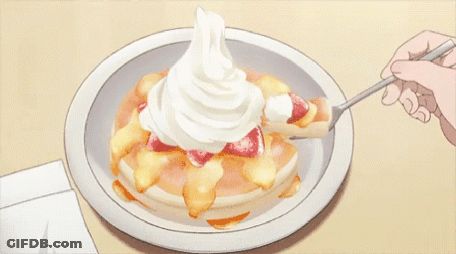 Tasting Cake With Whipped Cream GIF