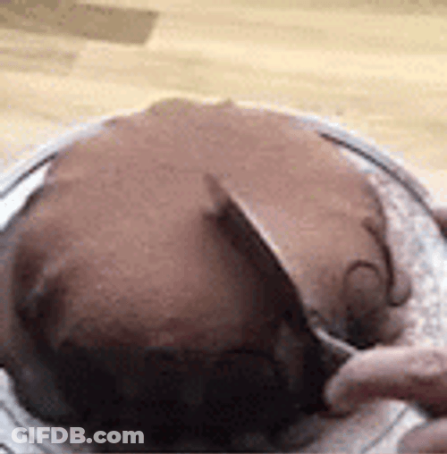 Tasty Volcano Lava Moist Cake GIF
