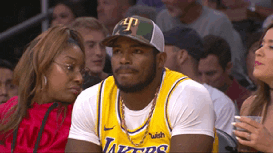 Tatis Jr Watching Basketball Game Lakers GIF