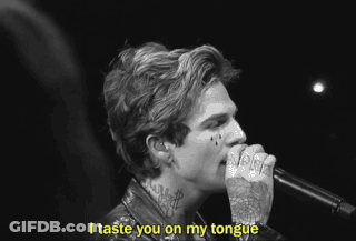 Tattooed Man Singing I Taste You On My Tongue GIF