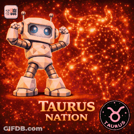 Taurus Nation Poster Robot Flexing GIF