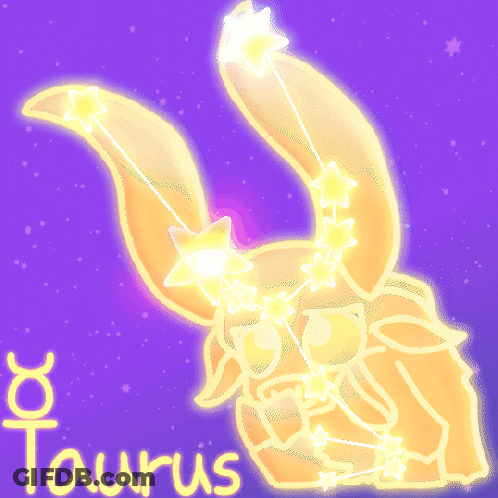 Taurus With Constellation Of Stars GIF