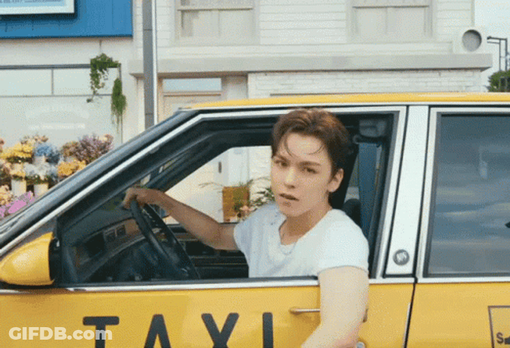 Taxi Driver SEVENTEEN Vernon Kpop GIF