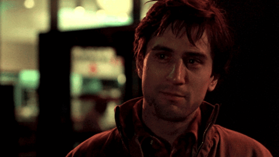 Taxi Driver Travis Bickle Smiling GIF