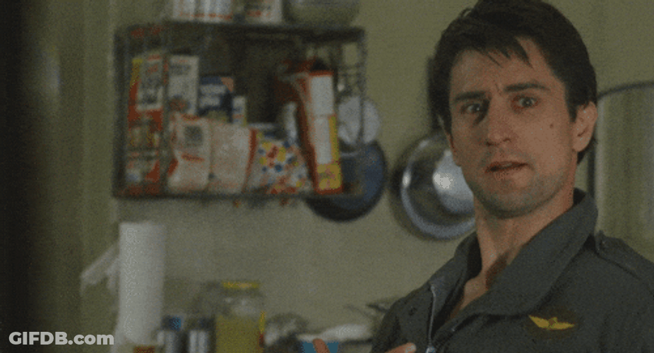 Taxi Driver Travis Bickle Turning Away GIF