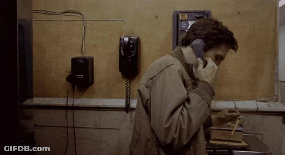 Taxi Driver Travis Bickle Using Telephone GIF