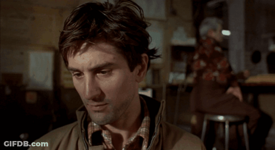 Taxi Driver Travis Bickle Walking Away GIF