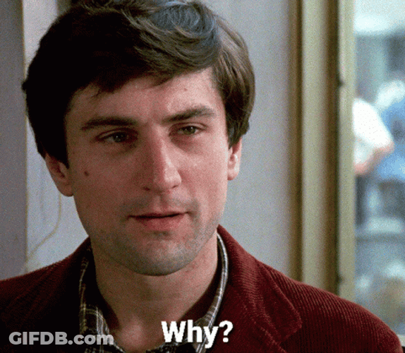 Taxi Driver Travis Bickle Why GIF