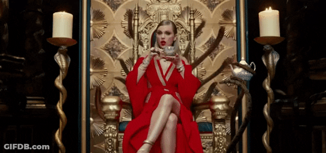 Taylor Swift Bad Blood Snake Chair GIF