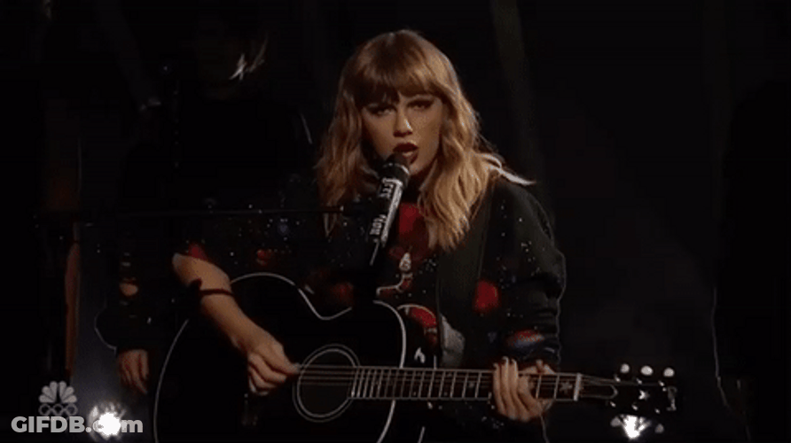 Taylor Swift Birthday Playing Guitar GIF