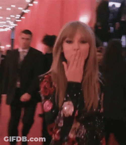 Taylor Swift Blowing Kiss GIF
