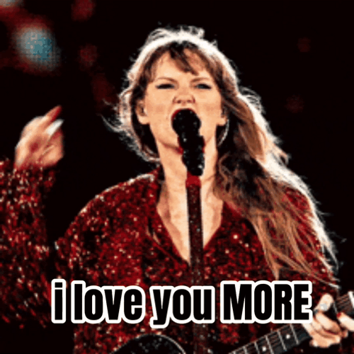 Taylor Swift Concert I Love You More GIF