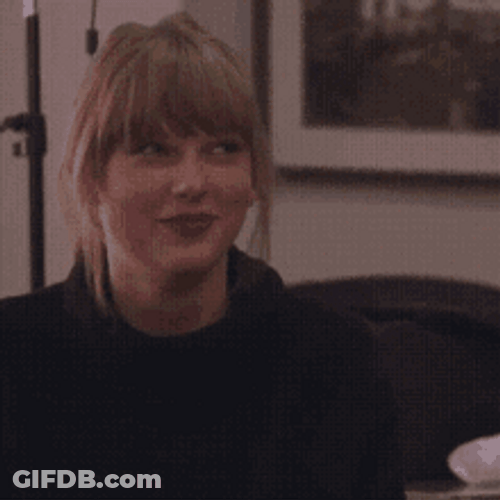 Taylor Swift Cute Mmmm Scrunch Face GIF