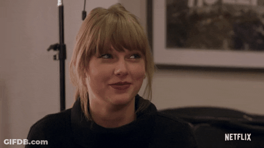 Taylor Swift Cute Shrug GIF