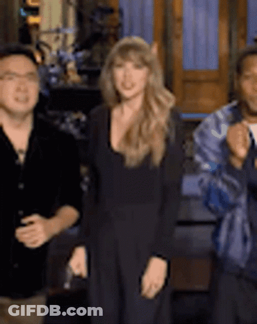 Taylor Swift Dancing Body Bump GIF