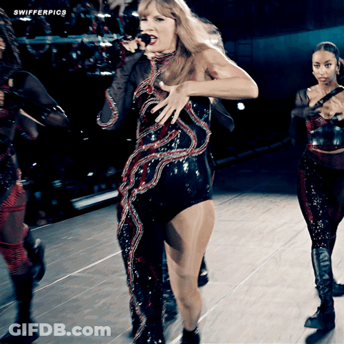 Taylor Swift Dancing While Singing GIF