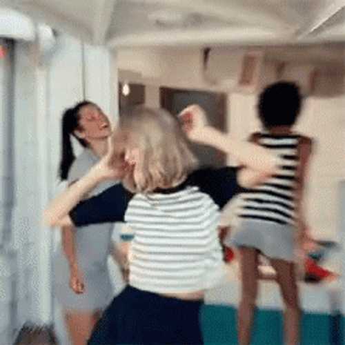 Taylor Swift Dancing With Friends GIF
