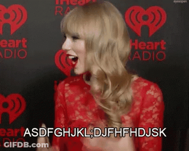 Taylor Swift Excites Feeling GIF