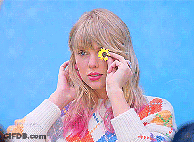 Taylor Swift Eye Flower GIF
