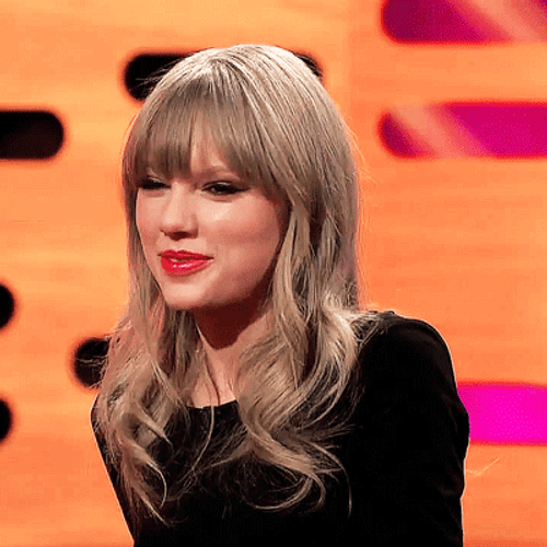 Taylor Swift Head Turn Smile GIF
