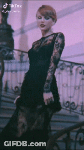 Taylor Swift In Blue Dress And Sunglasses In Field GIF