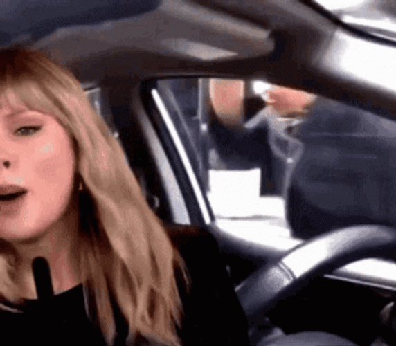 Taylor Swift Inside Car Meme GIF